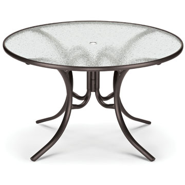 Telescope Casual 48” Round Glass Dining Table - TEL-277
