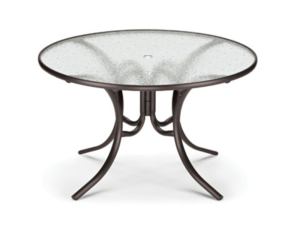 Telescope Casual 48” Round Glass Dining Table