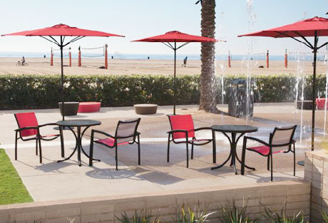 Tropitone Elance Stacking Cafe’ Chair in use