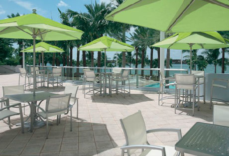 Tropitone Elance Stacking Cafe’ Chair poolside
