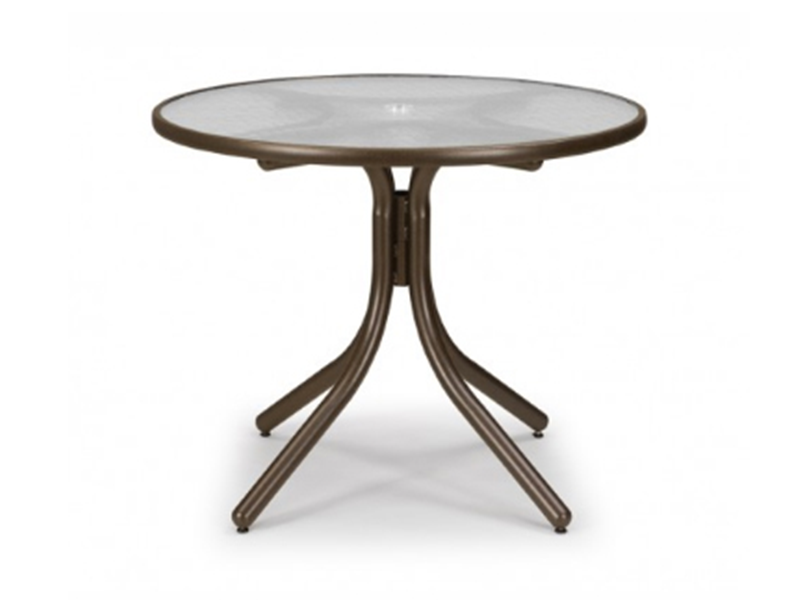 Telescope Casual 36” Round Glass Dining Table