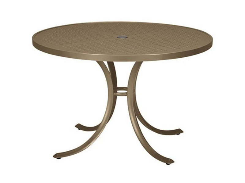 Tropitone 42 inch round perforated top table