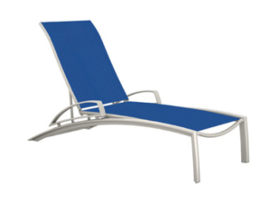 Tropitone Four Position Stacking Chaise with arms