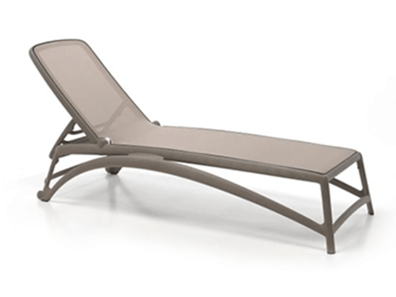 Nardi Atlantico Chaise Lounge in grey and grey
