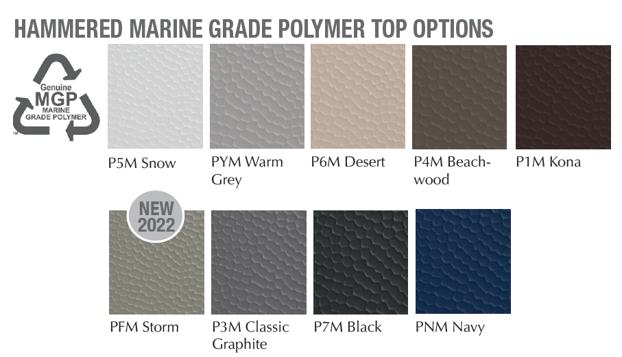 Hammered Marine Grade Polymer Top Compact