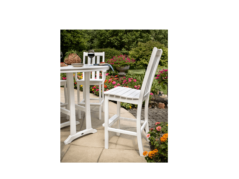 Polywood Bar Side Chair In Garden 800x600