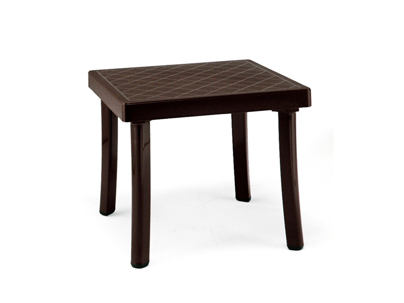 Nardi Rodi 18″ Poly Side Table in brown
