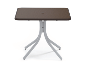 Telescope Casual 36” Square Dining Table with Hammered MGP Top