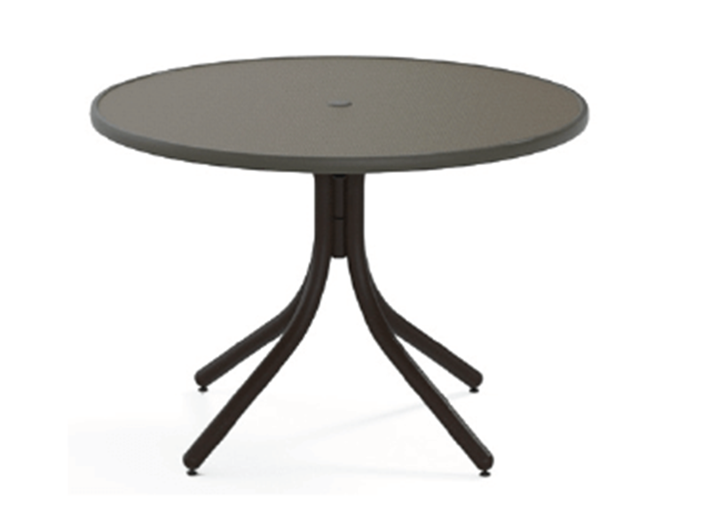 Telescope Casual 42″ Round Dining Table with Hammered MGP top