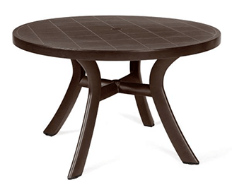 Nardi Toscana 47" dining table in dark brown