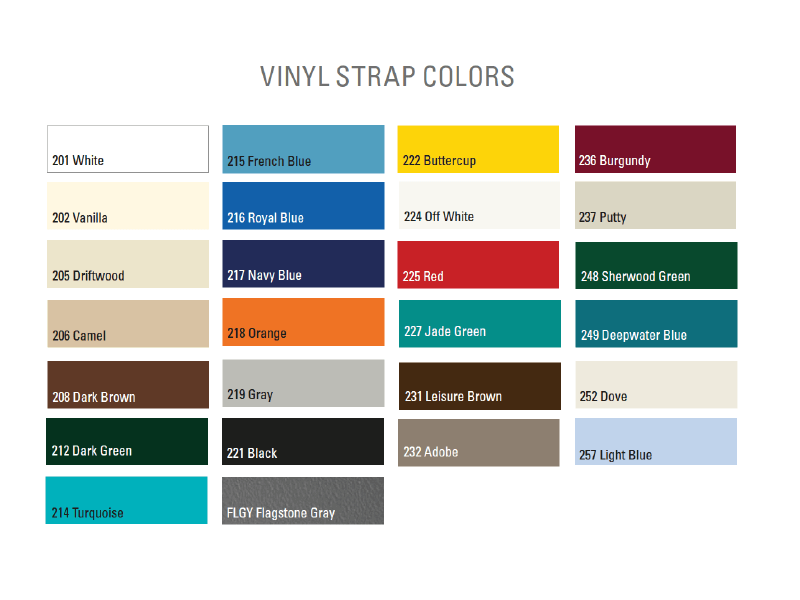 Vinyl Strap Colors 800x600