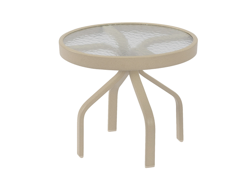 Windward Design18 inch Acrylic Top Round Side Table
