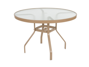 Acrylic Top Round Dining Table