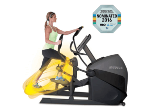 Woman exercising on an Octane Fitness XTone