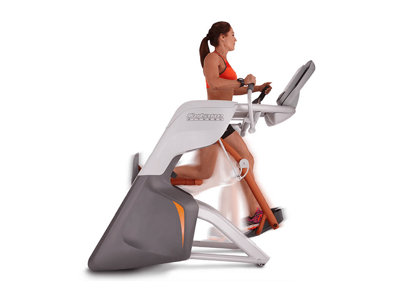 Woman using an Octane Fitness Zero Runner