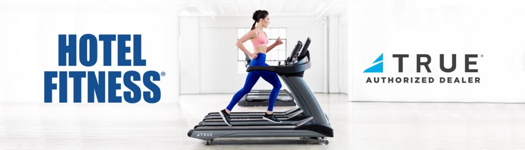woman running on treadmill banner