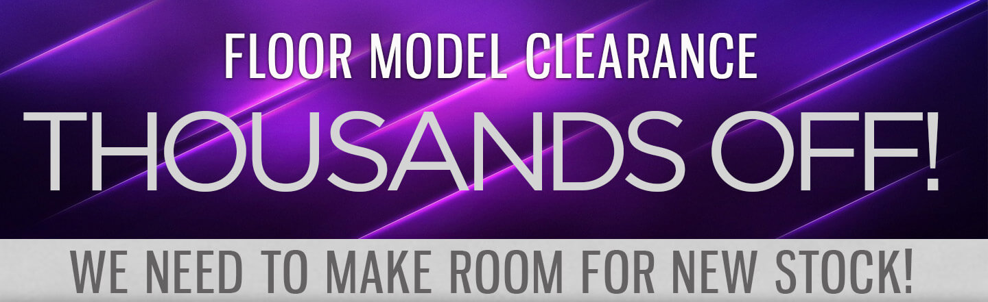 Floor Model Clearance banner