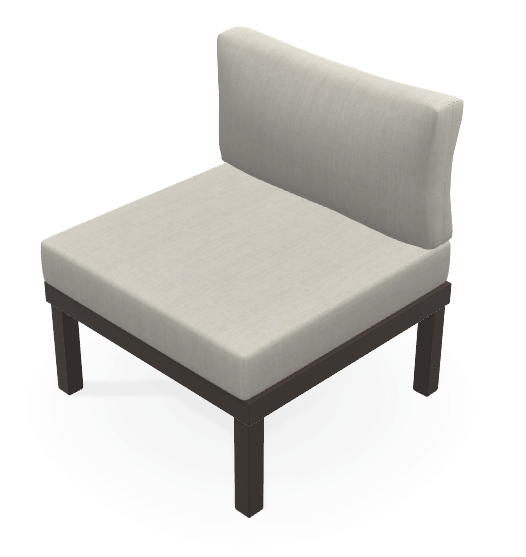 Larssen Cushion Collection Armless Single Seat Section 1LSK44A