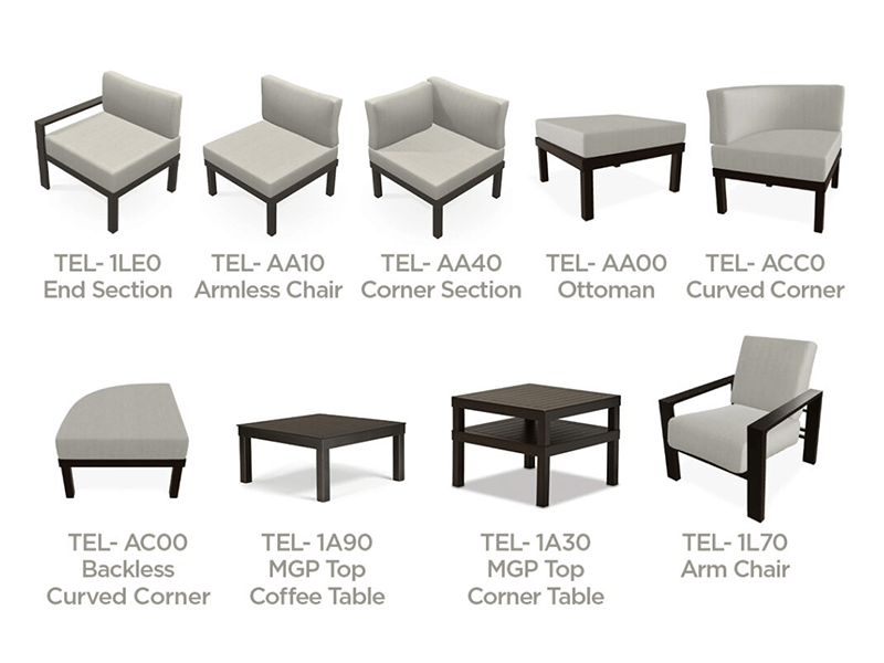 Telescope Casual Sectional Pieces