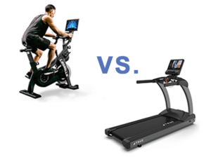 Treadmill versus bike
