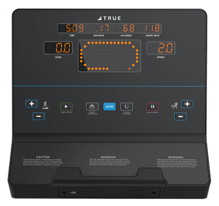 console for True Fitness machines