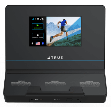 console for true fitness treadmills with small video