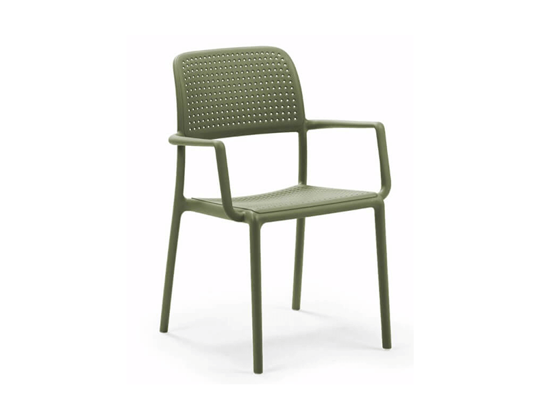 Nardi Bora Stacking Dining Chair in green