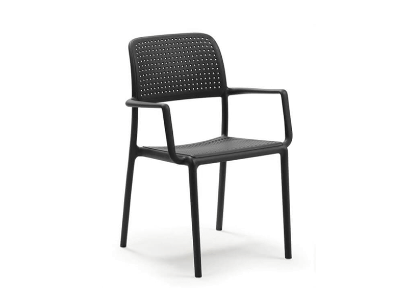 Nardi Bora Stacking Dining Chair in black