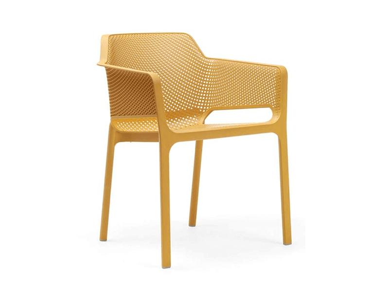 Nardi stacking chair in yellow