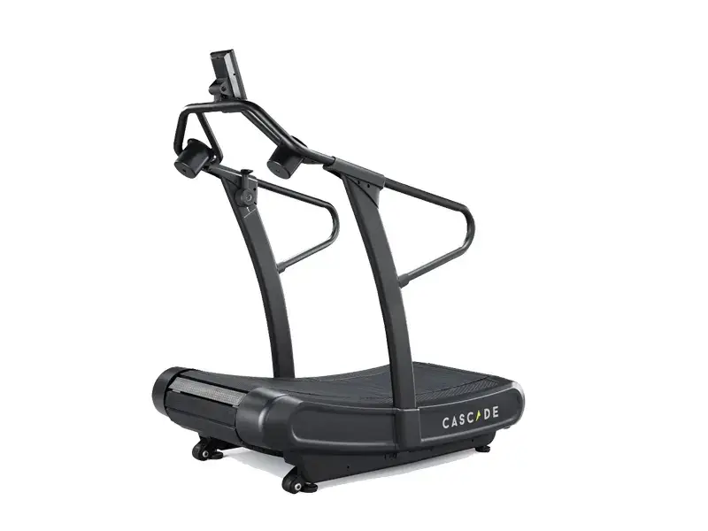 front view of curved treadmill