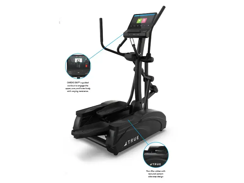 True Fitness Launch Series Elliptical features