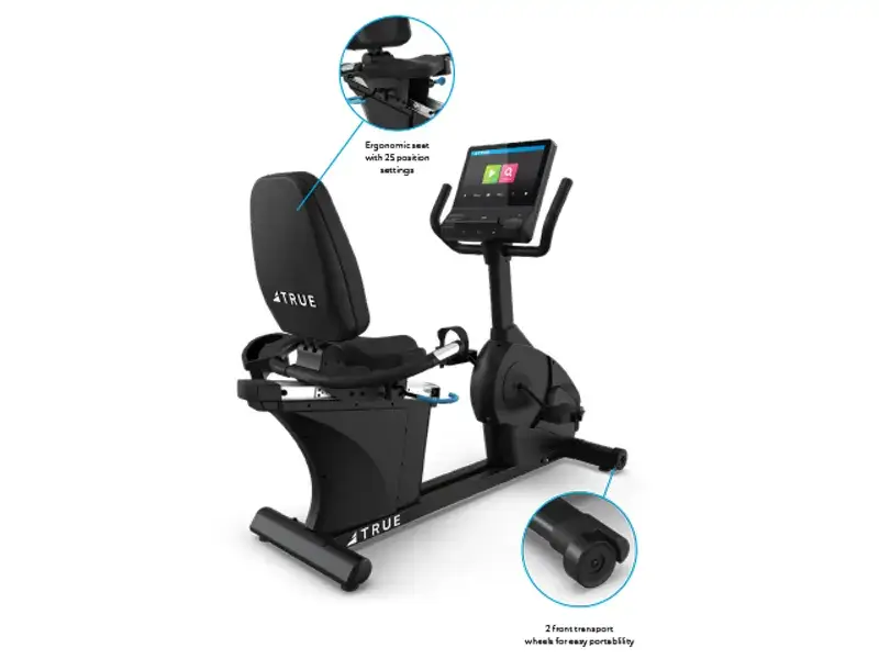 True Fitness Launch Serieis Recumbent Bike features