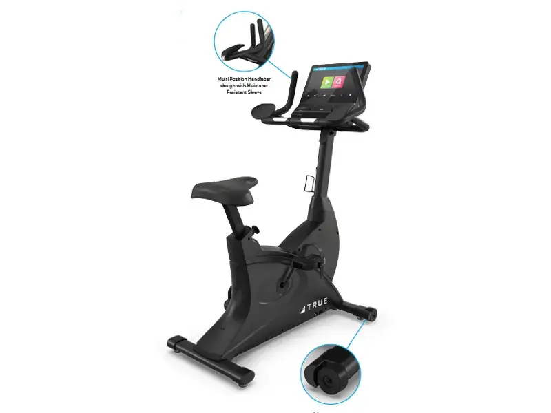 True Fitness Launch Series Upright Bike features