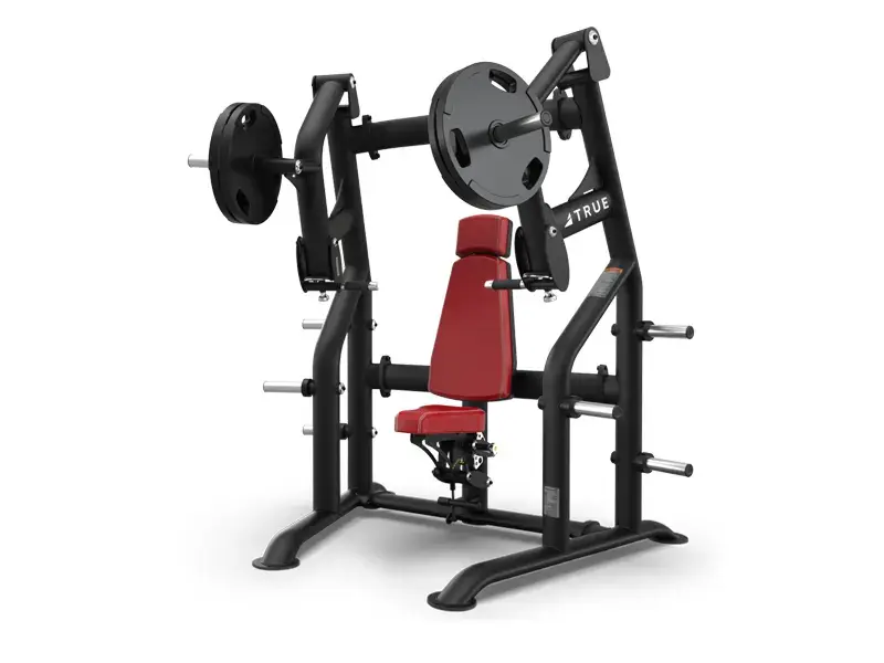 PLS-0100 Chest Press with Red Upholstery